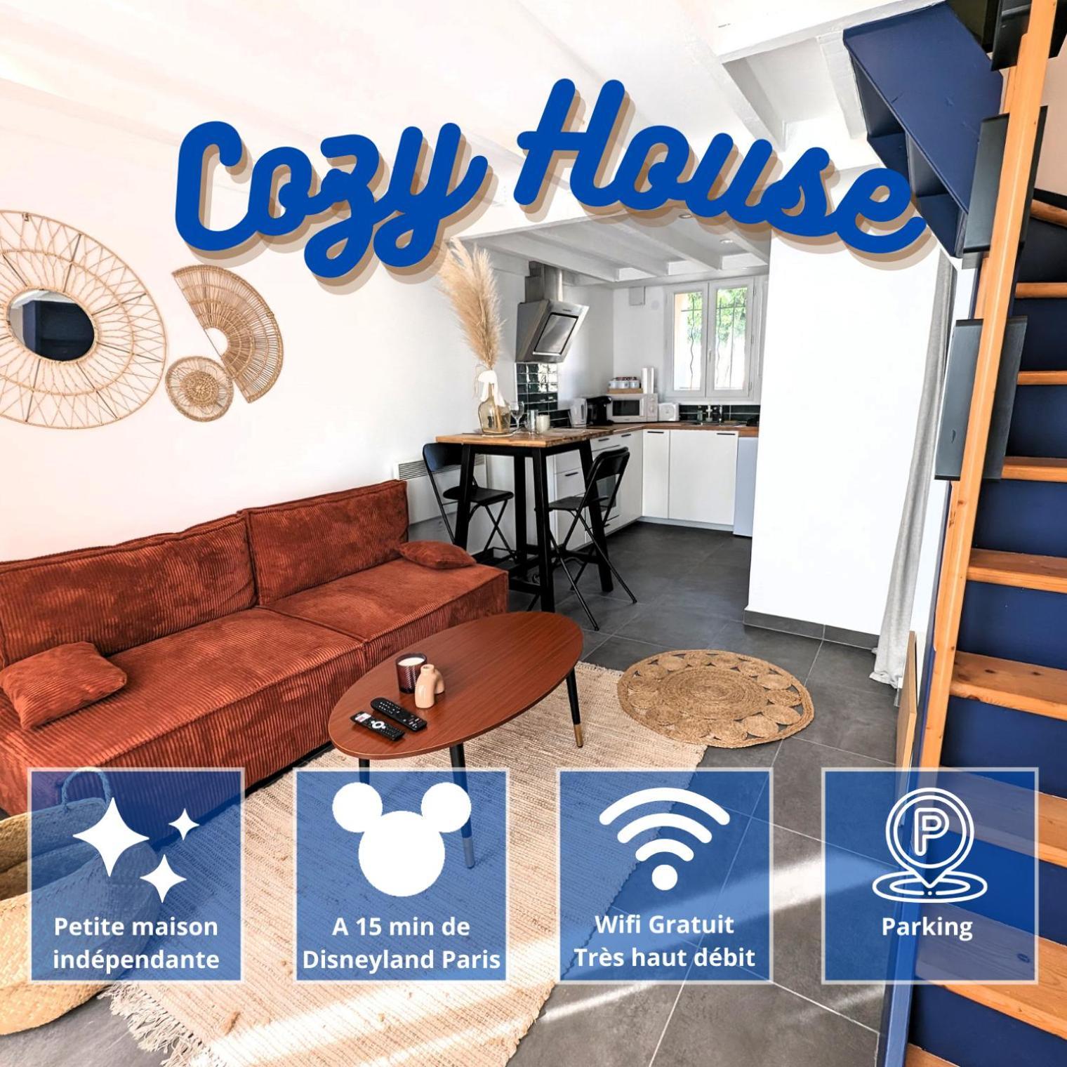 Cozy House - 15 Min Disneyland - 2 Parkings - Fibre ナンテュイユ・レ・モー エクステリア 写真
